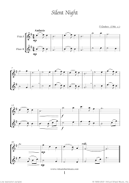 Print and download sheet music for silent night composed by franz gruber. Free Silent Night Sheet Music For Two Flutes High Quality Pdf