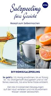 Etwas Honig Ein Paar Spritzer Orangensaft Und Eine Prise Salz Mehr Braucht Ihr Nicht Fur Ein Gesichtspeeling Anwendun Orangensaft Salzpeeling Peeling Honig