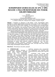 Teks bacaan berikut untuk soal nomor 10. Top Pdf Ide Pokok Paragraf Oleh Siswa 123dok Com