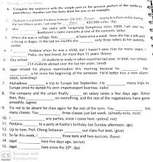 Complete The Sentences With The Simple Past Or The Present Perfect Of The Verbs In Parentheses Brainly Co Id