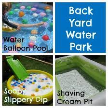 Water activities for your child. Back Yard Water Park Activities For Kids Summer Activities Summer Kids