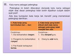 Frasa nama + frasa kerja. Frasa Kerja