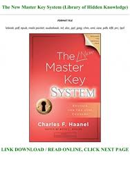Download the master key system by charles f. Download Pdf The New Master Key System 40 Library Of Hidden Knowledge 41 Full Books