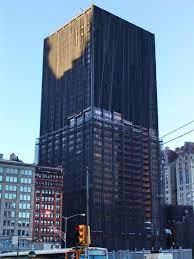 Related companies put up the sign a few days ago: Deutsche Bank Building New York City Skyscraper