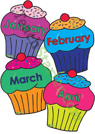 Cupcake Birthday Chart Birthday Charts Birthday Chart For