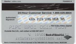 Visa and mastercard credit and debit cards: Bank Card Bank Of America Bank Of America United States Of America Col Us Vi 0243
