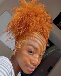 Ginger Short Hair Black Woman