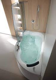 Whirlpool or hydrotherapy bathtubs are preferred for a deeper massage while air tubs provide a more gentle massage sensation. Bathtub Jacuzzi Shower Tub In Shower Area