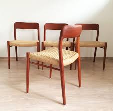 2 Dining Chairs Niels O Moller Moeller Moller Moller 75 Teak 50s 60s Vintage Retro Chair Dining Chairs Teak Wood