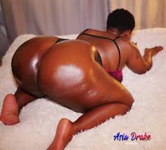 Busty chick Asia Drake loves showing off her big oiled up ass 15 photos