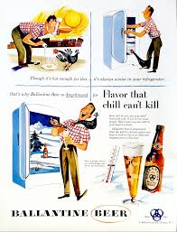 Image result for White 1957 Ballatine Ale Company