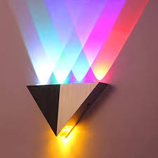 Lemonbest Modern Triangle 5w Led Wall Sconce Light Fixture Indoor Hallway Up Down Wall Lamp Spot Light Aluminum Decorative Lighting For Theater Studio Restaurant Hotel Hardwired Amazon Com