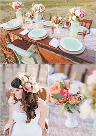 Whimsical Coral Mint Wedding Mint Coral Wedding Peach Wedding Decorations Wedding Mint Green