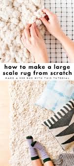 Linen can be tricky to weave with because it doesn't stretch. How To Make A Diy Rug From Scratch Paper And Stitch