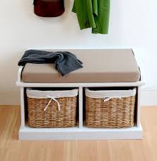Tetbury Hallway Coat Rack And Bench Set With Natural Baskets Small Furniture Co Uk
