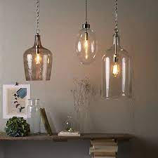 Buy John Lewis William Bottle Glass Pendant Online At Johnlewis Com Pendant Lighting Bedroom Clear Glass Bulb Bedroom Lighting