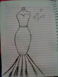 Simple Design Riza Gown Design Facebook Fashion design sketches are usually made bold and bright.