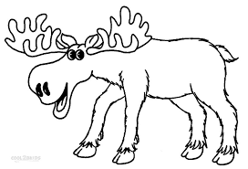 They can be found in north western parts of north america. Printable Moose Coloring Pages For Kids