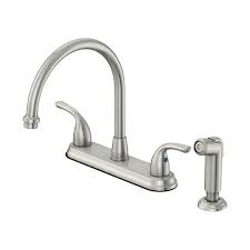 Select from a wide variety of 2 handle kitchen faucets. Oakbrook Pacifica Brushed Nickel 2 Handle Deck Mount High Arc Handle Kitchen Faucet Deck Plate Included In The Kitchen Faucets Department At Lowes Com