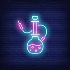 Download Neon Icon Of Hookah For Free In 2020 Neon Hookah Neon Signs