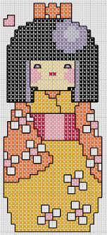 Modern cross stitch cross stitch designs cross stitch patterns mermaid cross stitch darning japanese design hobbies and crafts needlepoint sewing crafts. Free Cross Stitch Patterns Japanese Kokeshi Doll Cross Stitch 4 Free