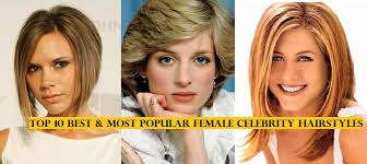 2 types of bangs that are most beloved for this hair length are long bangs and fine front bangs. Top 10 Most Popular Female Celebrity Hairstyles Of All Time Hit List