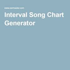 Interval Song Chart Generator Chart Generator Piano Teaching Resources Music Theory