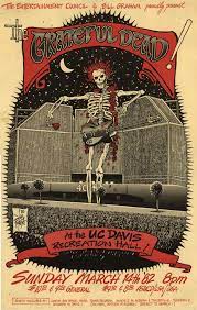 Doom Gloom From The Tomb Summer Of Dead Recreation Hall Uc Davis March Grateful Dead Poster Concert Poster Art Grateful Dead Image