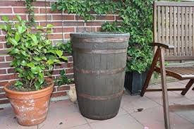 Gartner Potschke Regentonne Barrique Weinfass Mit Zubehor 120 Liter Amazon De Garten Weinfass Regentonne Fass
