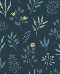 Voir plus d'idées sur le thème papier peint scandinave le papier peint seaside blue de la gamme pebbles, des motifs de galets en relief sur un fond bleu mer du nord. Papier Peint Esta Home Scandi Cool Fleurs Scandinaves Bleu 139082