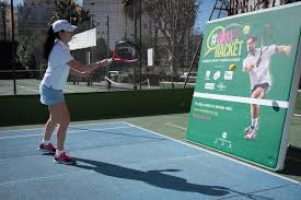 Mike tennis rebounder net wall for training. China Indoor Tennis Wall For Children Exercise Inflatable Mattress China Tennis Wall And Air Mattress Price