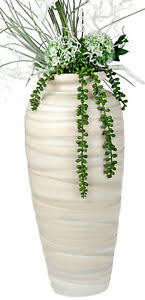 Kein mehrwertsteuerausweis, da kleinunternehmer nach §19 (1) ustg. Moderne Deko Vase Blumenvase Bodenvase Aus Keramik Creme Braun Hohe 50 Cm Ebay