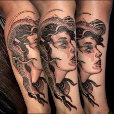 Lady and Snake by Aaron Riddle, Phx, AZ USA at Desert Psychedelic private  studio : r/tattoos