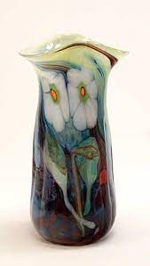 Contemporary Art Glass Vase Hand Blown And Decorated By Tom Michael Odyssey Art Glass Usa Www Tommichael Com Art Glass Vase Pottery Sale Glass Art
