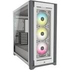iCUE 5000X RGB Tempered Glass Mid-Tower ATX PC Smart Case, White, CC-9011213-WW Corsair