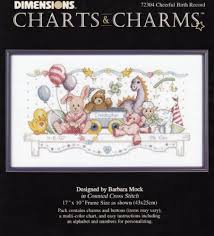 Dimensions Charts And Charms Cheerful Birth Record Amazon
