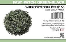 Fast Patch Poured-in-Place Rubber Surface Playground Repair Kit -  Green-Black