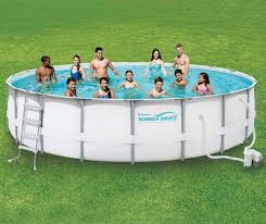 Summer Waves 20 Elite Metal Frame Pool Big Lots In 2020 Diy Swimming Pool Metal Pool Portable Swimming Pools