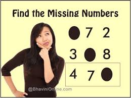 Fun Maths Riddle Find The Missing Numbers Bhavinionline Com Math Riddles Fun Math Gk Quiz Questions