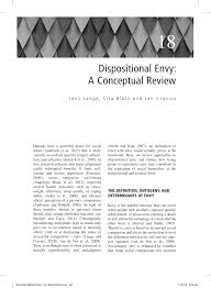 Pdf Dispositional Envy A Conceptual Review