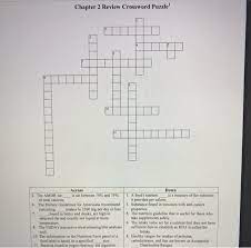 Impossible to see in dim to no light. Chapter 2 Review Crossword Puzzle 1 4 10 11 Down Chegg Com