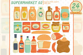 A page for all you coke bottle collectors out there. Cute Grocery Clipart Graphic By Clipartfables Creative Fabrica