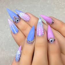 I had so much fun creating these super long stiletto nails/french manicure. Cute Stiletto Nails New Expression Nails