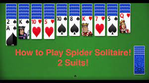 More games privacy policy support. How To Play Spider Solitaire 2 Suits Playing Solitaire Online And Card Games Solitaire Lessons Youtube