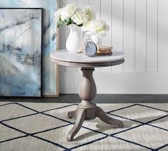 The handcrafted lava top is composed of stunning blown granite that will surely be the star of your outdoor space! Alexandra 24 Round Marble End Table Pottery Barn