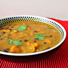 Black Bean And Sweet Potato Soup Recipe African Sweet Potato Soup With Peanut Butter And Black Beans Lately I Have Been In Love With Flavours From African Food I Sweet Potato Soup Soup Recipes Eat