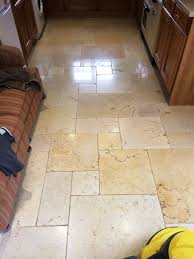 Polished Travertine Floor Restored In Lower Woodrow Travertine Floors Flooring Polished Marble Tiles