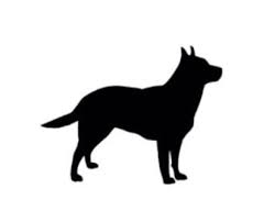 Black And White Blue Heeler Clipart Cattle Dog Silhouette Dog Silhouette Sleepy Dogs Cattle Dog