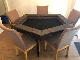 Oc Finished My Folding Pentagon Dnd Table Dnd Dnd Table Board Game Table Gaming Table Diy