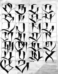 Download gangsta typeface | tattoo fonts (515659) today! Chicano Lettering Alphabet